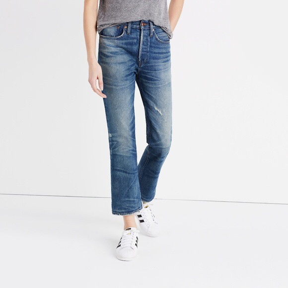Madewell Denim - Rivet & Thread Kick-out Crop Jeans